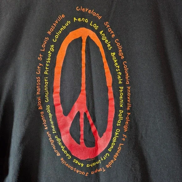 Prince Musicology Tour 2004ever Vintage Concert T-Shirt Black Mens XL